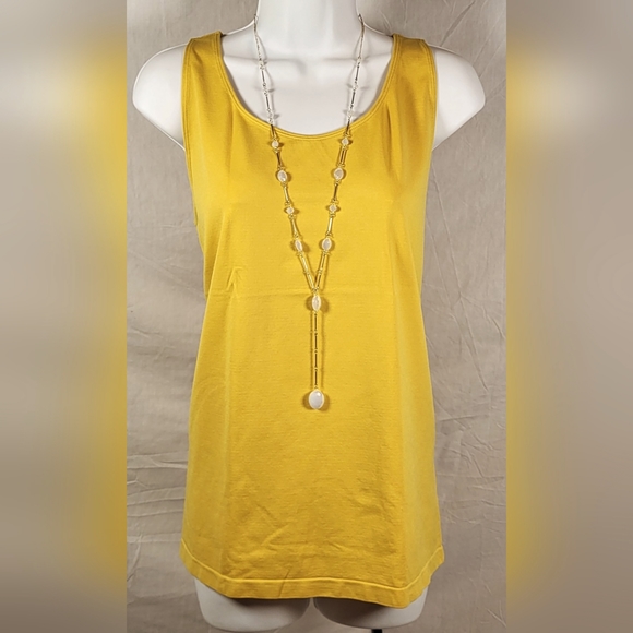 CATO Mustard Yellow Seamless Tagless Tank Top - Size 22/24W   (BOGO) - Picture 5 of 10